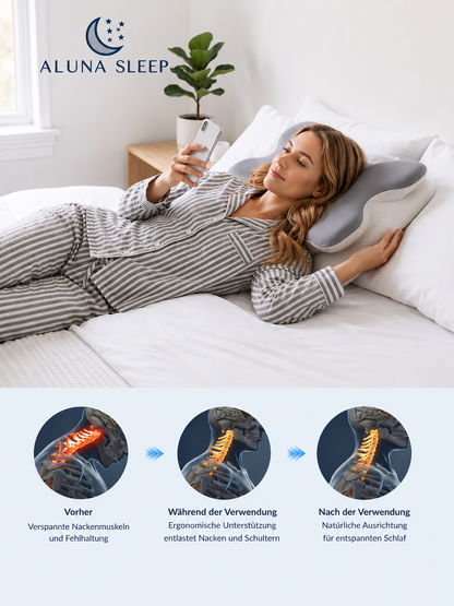 Aluna Sleep™ –  Premium Ergonomisches Schlafkissen - Dein Schlaf. Neu definiert